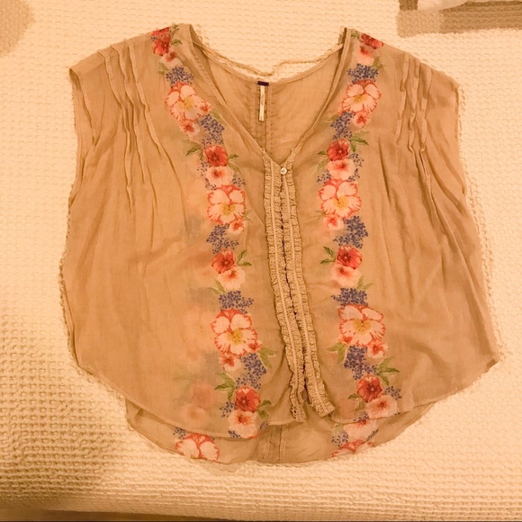 Free People Floral Top - Picture 3 of 5